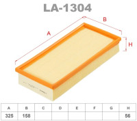 как выглядит фильтр воздушный lynxauto la-1304 на фото