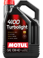 как выглядит масло моторное motul 4100 turbolight 10w40 4л на фото