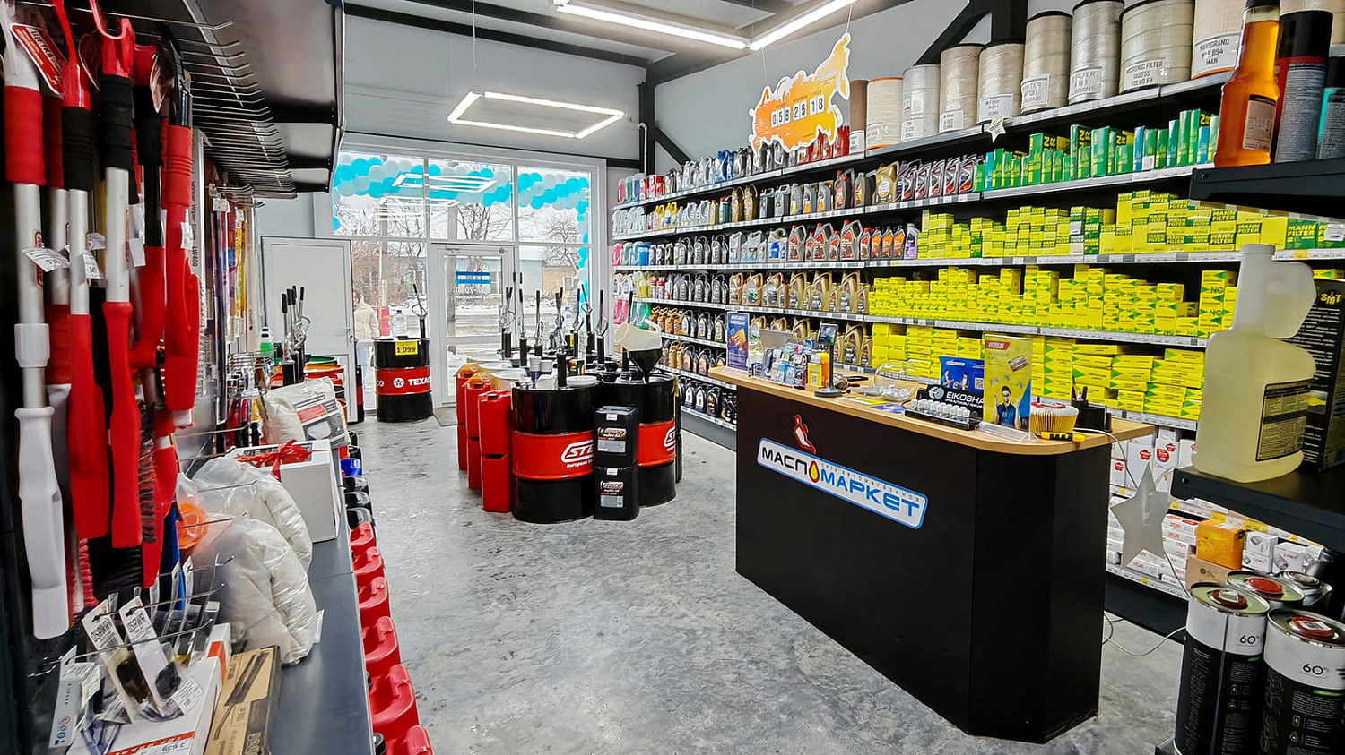 Расширение магазина до автокомплекса в Омске